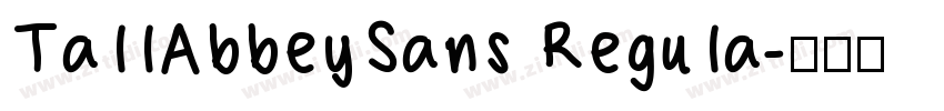 Ta11AbbeySans Regu1a字体转换